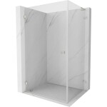 MEXEN/S - Lunar-B L sprchový kout dveře křídlové levá 75 x 70, transparent, nikl szczotkowan 832L-075-070-97-00-L