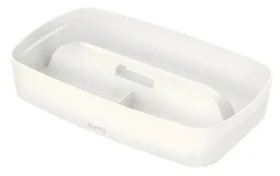 Leitz MyBox Organizér s držadlem (S) bílá / Organizér / ABS / voděodolný / 30,7 x 18,1 x 5,6 cm (53230001)
