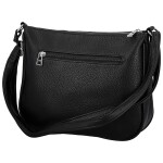 Trendy dámská koženková crossbody kabelka Grácie, černá