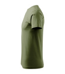 Basic tričko pánské světlá khaki 4XL