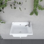 AQUALINE - Závěsná výlevka 58x38cm, plast bílá PI5838
