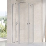 RAVAK - Chrome Sprchové dveře CRV2-80, 78-80 cm, lesklý hliník/čiré sklo 1QV40C00Z1