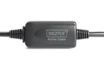 Digitus aktivní prodlužovací kabel USB 2.0 A-A černá / Prodlužovací kabel / USB-A / 10 m (DA-73100-1)