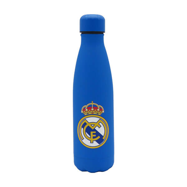Nerezová lahev na pití Real Madrid - pogumovaná/modrá