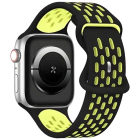 Beline New Sport Silicone černo-žlutá / Sportovní pásek pro Apple Watch / 38/40/41 mm / Silikonový