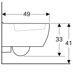 GEBERIT - iCon xs Závěsné WC, 350x490 mm, s KeraTect, bílá 204030600