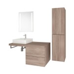 Mereo Umyvadlo na desku i zavěšení s přepadem, 420x425x130 mm, keramické - pro zaslání balíkem UC424212P