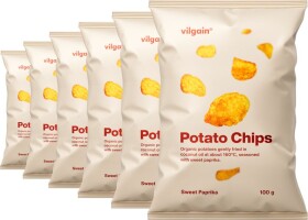 Vilgain Bramborové chipsy BIO – 6× sladká paprika 100 g