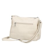 Trendy dámská koženková crossbody kabelka Lenka, béžová