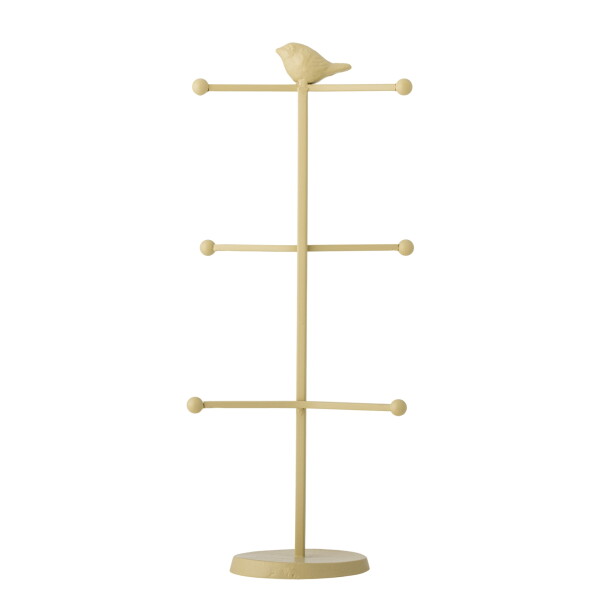 Bloomingville Kovový stojan na hrnky Dean 44 cm, krémová barva, kov