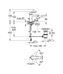 GROHE - Dice Umyvadlová baterie s výpustí, chrom 1018560000