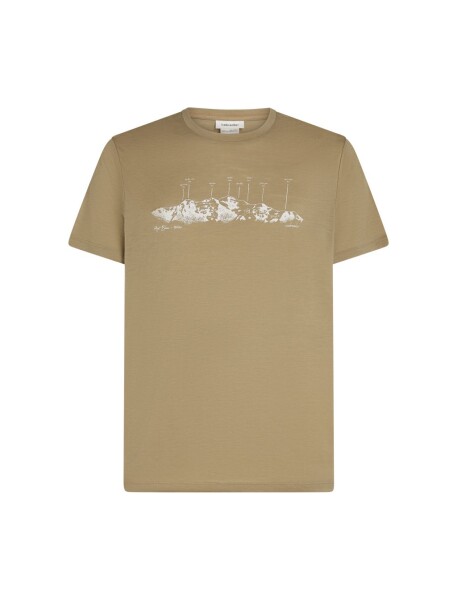 ICEBREAKER Mens Merino 150 Tech Lite SS Tee The Peaks, Cumin velikost: XL