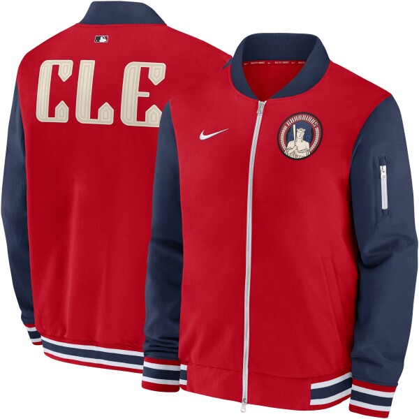 Nike Pánská bunda Cleveland Guardians MLB 2024 City Connect Authentic Bomber Velikost: 2XL