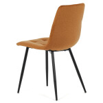 Jídelní židle, žlutá, sametová látka, DCL-X7015 YEL2