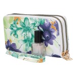 Velká dámská koženková peněženka se dvěma zipy Kris, zelená