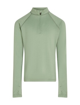 Dětské merino tričko s dlouhým rukávem ICEBREAKER Kids 260 Tech LS Half Zip, Seaglass velikost: 4