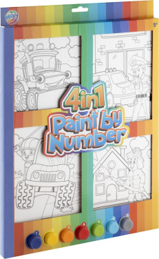 Malování podle čísel 4v1 kluci - Craft Creative