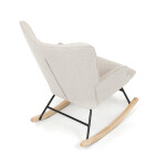 Houpací křeslo, béžová, látka, AK-373 CRM2