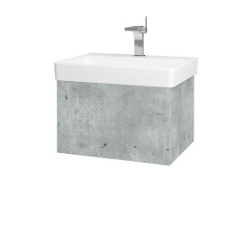 Dřevojas - Koupelnová skříňka VARIANTE SZZ 60 pro umyvadlo Laufen Pro S - D01 Beton / D01 Beton 162573