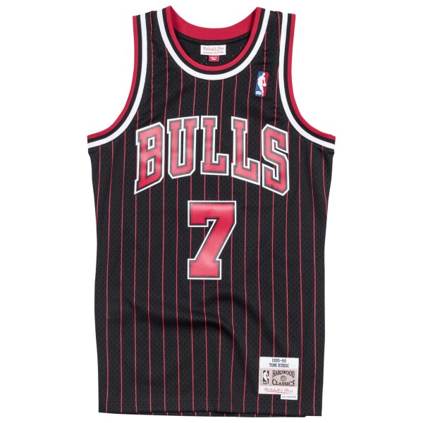 Mitchell & Ness Pánský dres Chicago Bulls NBA Toni Kukoc #7 1995-96 Swingman Pinstripe Velikost: S