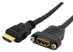 StarTech HDMI panelový kabel černá / Kabel HDMI / HDMI-HDMI / 0,9 m / 120 Hz (HDMIPNLFM3)