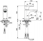 IDEAL STANDARD - Connect Air Umyvadlová baterie Piccolo Slim, BlueStart, chrom A7019AA