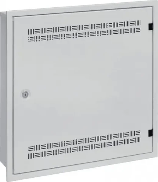 Solarix LC-18-55-15-W-G / Nástěnný datový rozváděč / 550x550x150 mm / 18U / RAL 7035 šedá / rámeček k zazdění (86000548)
