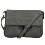 Trendy dámská koženková crossbody kabelka Rosica, šedá