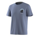 Pánské merino tričko s krátkým rukávem SMARTWOOL Men's Lunar Bear Active Short Sleeve Graphic Tee, Nightfall Blue velikost: L