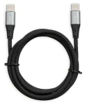 IBOX IKUTC černá / Datový kabel / USB-C - USB-C / 60 W / 2 m / opletený (IKUTC2B)