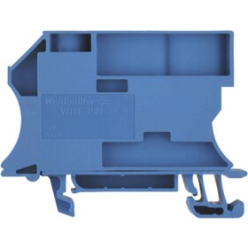 W-Series, Neutral conductor disconnect terminal, Rated cross-section: 35 mm&sup2;, Busbar connection, Direct mounting Weidmüller WNT 35N 10X3, modrá, 20 ks