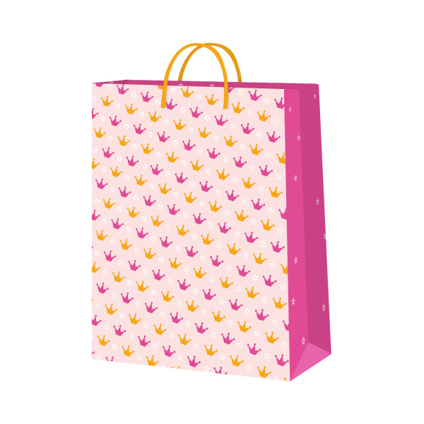 Dárková taška velká - Princeznovské korunky (26 × 12,7 × 32,4 cm) - Albi