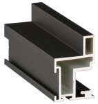 ProALU Madlo Kvadro Černá