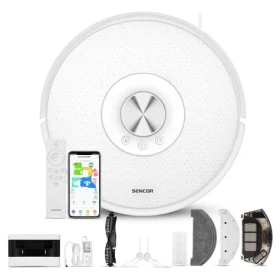 SENCOR SRV 9350WH bílá / robotický vysavač / vysávání mopování / 50W / 65dB / 5000mAh (8590669340613)