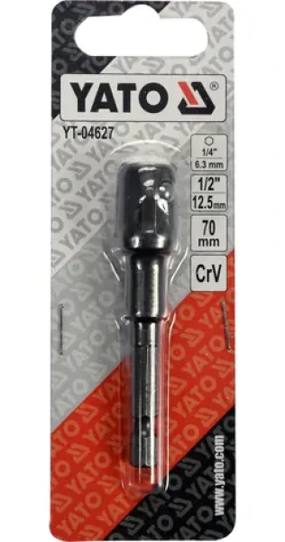 YATO Nástavec adaptér 1/4" - 1/2" 70 mm / Nástavec