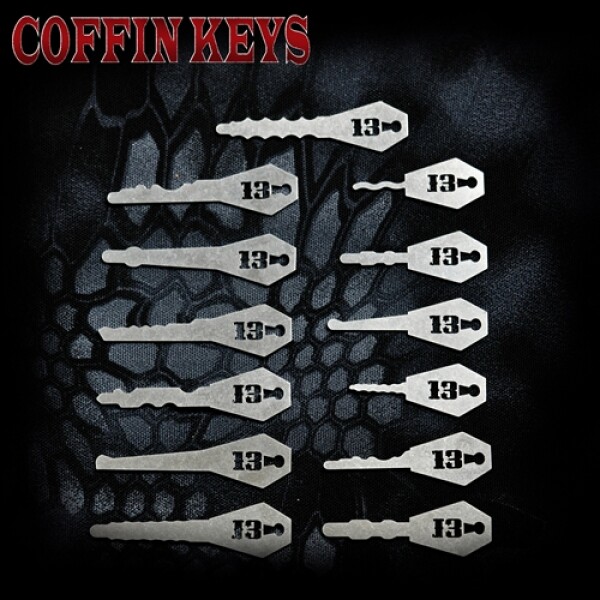 Simulační klíče Coffin - Sparrows - 13ks