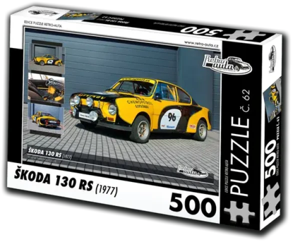 RETRO-AUTA Puzzle Škoda 130 RS (1977, č. 62)