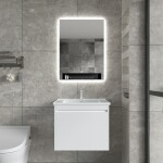 Erga Ava, LED zrcadlo 60x80cm, 2185 lm, 6500K, přední/zadní osvětlení, ERG-V01-120-6080-00