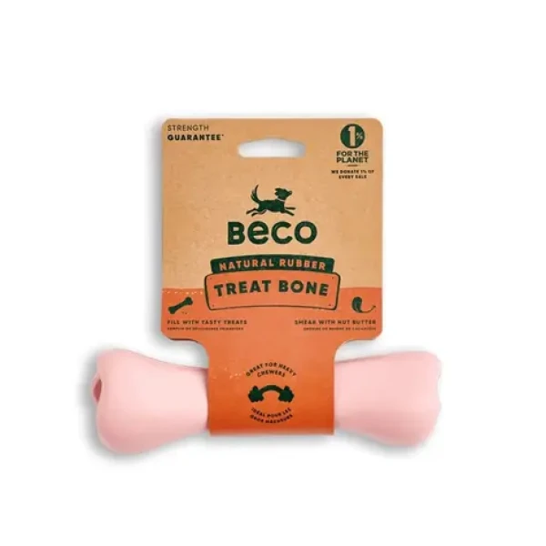 Beco Treat Bone Hračka pro psy růžová 17,5cm (BG-756346)