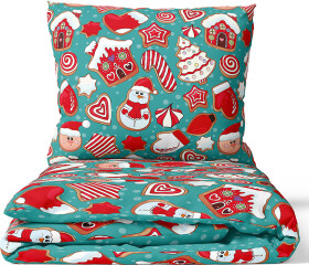 Vánoční bavlněné povlečení Perníčková Show