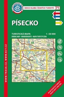 Písecko /KČT 71 1:50T Turistická mapa