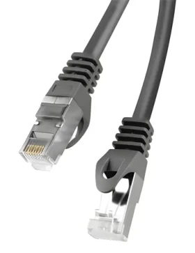 Lanberg CAT6 FTP 15 m černá / Patch kabel / RJ45-RJ45 / Fluke Passed (PCF6-10CC-1500-BK)