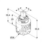 KLUDI - Kartuše 36 mm 7560700-00