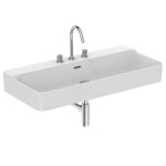 IDEAL STANDARD - Conca Ceram Umyvadlo 100x45 cm, s přepadem, 3 otvory pro baterii, bílá T379801