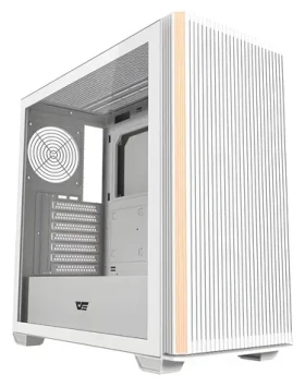 DarkFlash DS900WS ATX bílá / Počítačová skříň / ATX / bez ventilátorů / tvrzené sklo / USB 3.0 (DS900WS_white)