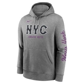 Nike Pánská mikina New York Mets MLB City Connect French Terry Club Hoodie Velikost: M