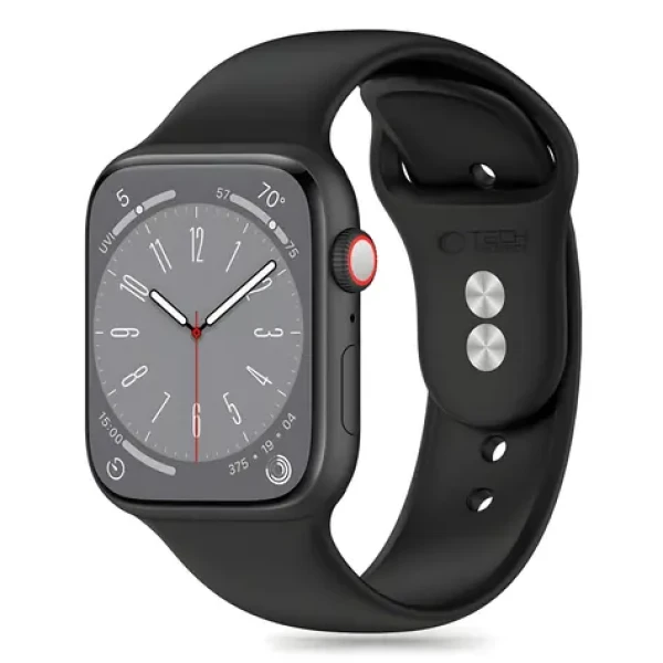 Tech-Protect Silicone Strap pro Apple Watch 42/44/45/49 mm černá / Řemínek / silikonový