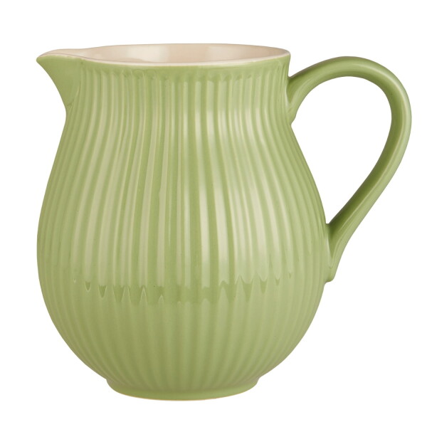 Ib Laursen Keramický džbán Mynte Wasabi 2 l, zelená barva, keramika