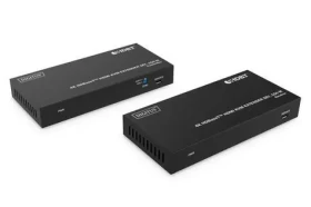Digitus HDBaseT HDMI KVM extender set / Prodlužovač signálu / 4K 60Hz / USB 1.1 / 150 m / CAT6-8 (DS-55522)