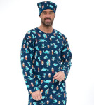 Pánské tričko Cornette 109/34 cr/r 3XL-5XL tmavě modrá 5XL